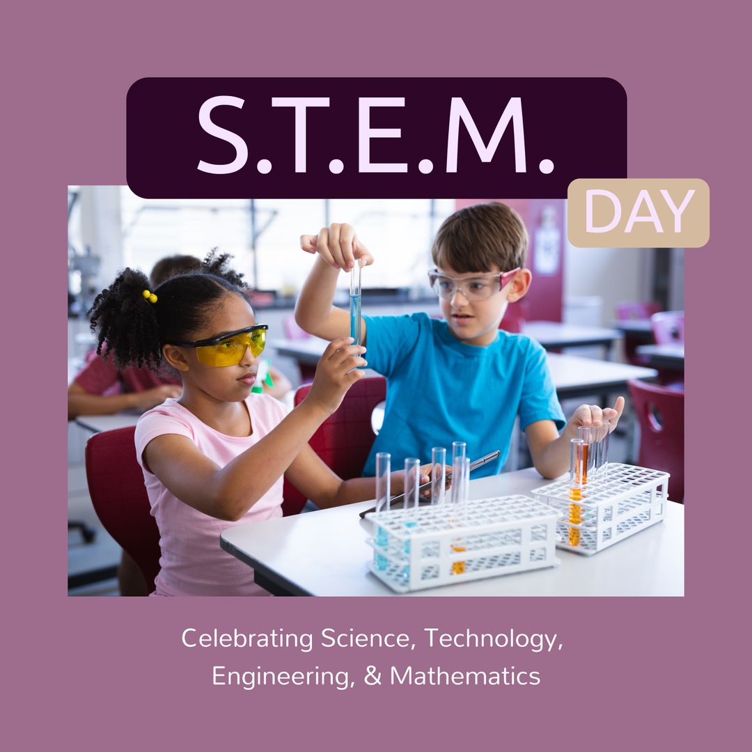 Diverse Students Engaging in STEM Activities at School
