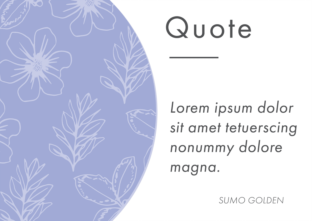 Inspirational Quote with Floral Design on Transparent Background