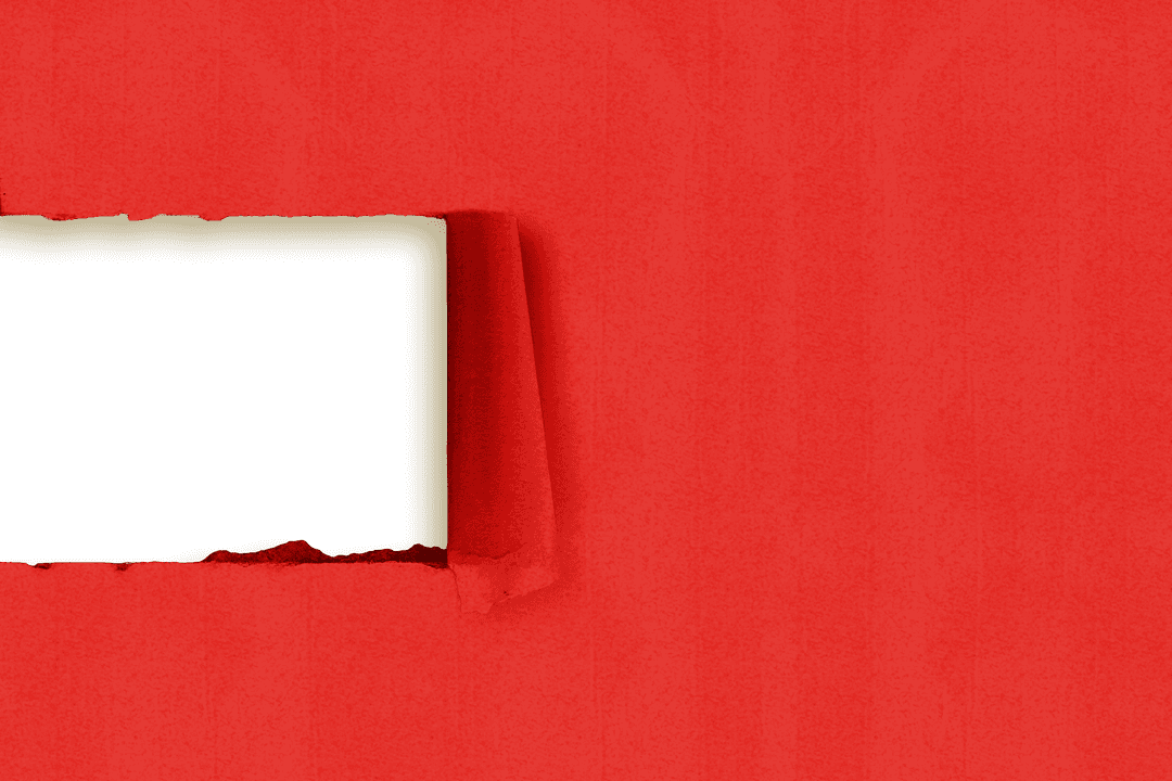 Red Card Background with Torn Gap and Transparent Copy Space - Download Free Stock Images Pikwizard.com