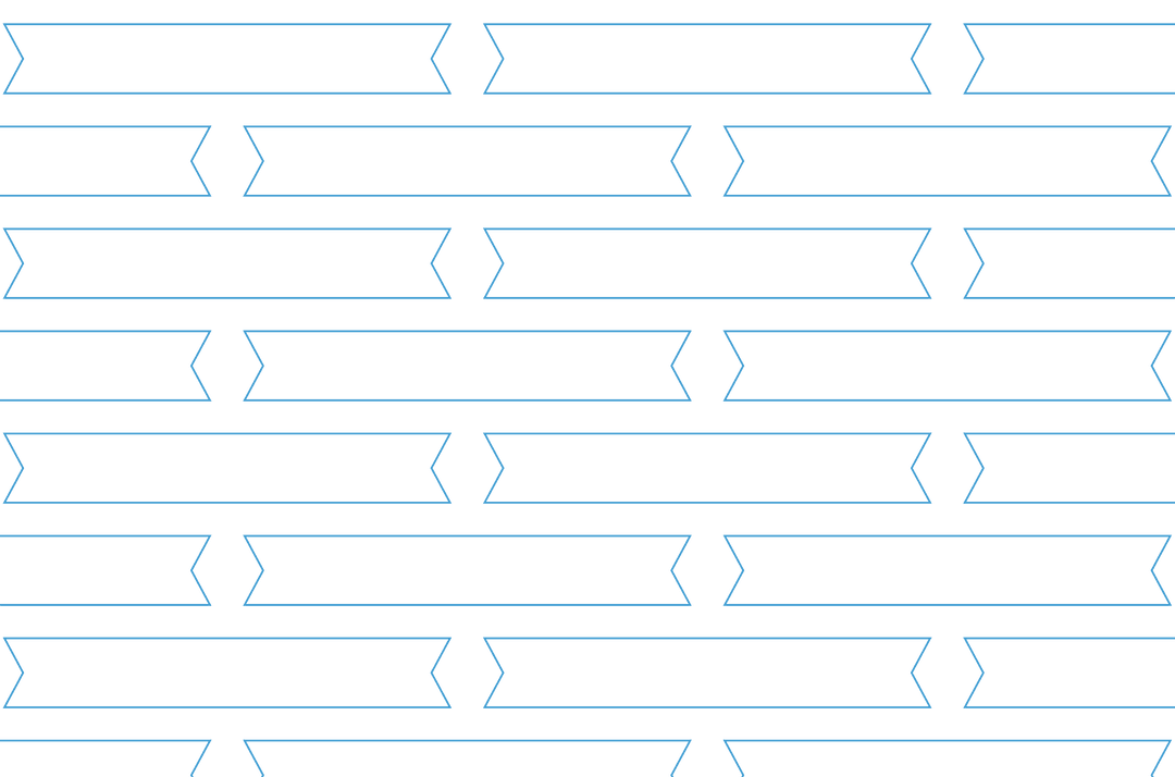 Geometric Blue Pattern on Transparent Background for Creative Use