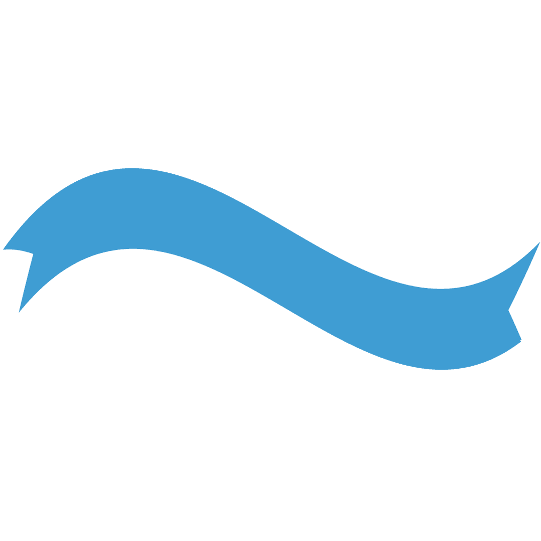 Blue Ribbon Icon on Transparent Background for Design