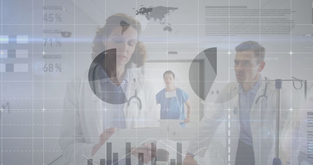 Doctors Analyzing Data in Medical Research Environment