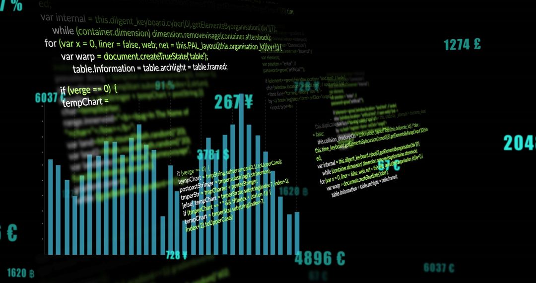 Digital Data Processing and Analysis on Dark Interface - Free Images, Stock Photos and Pictures on Pikwizard.com