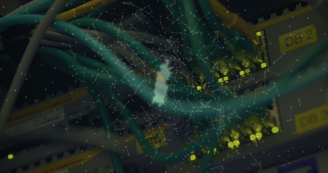 Digital Network Connections with Global Data Theme