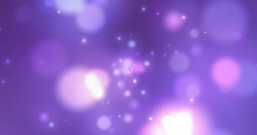 Dreamy Bokeh Light Spots on Purple Background