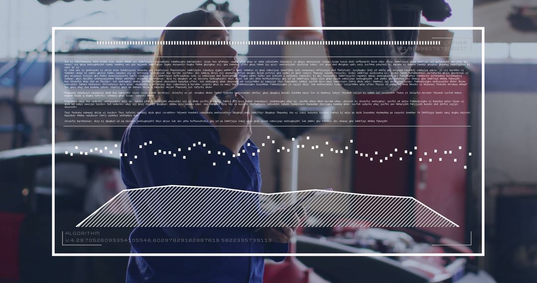 Mechanic Analyzing Car Data with Mobile Device in Modern Workshop