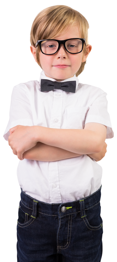 Confident Caucasian Schoolboy in Glasses on Transparent Background - Download Free Stock Images Pikwizard.com