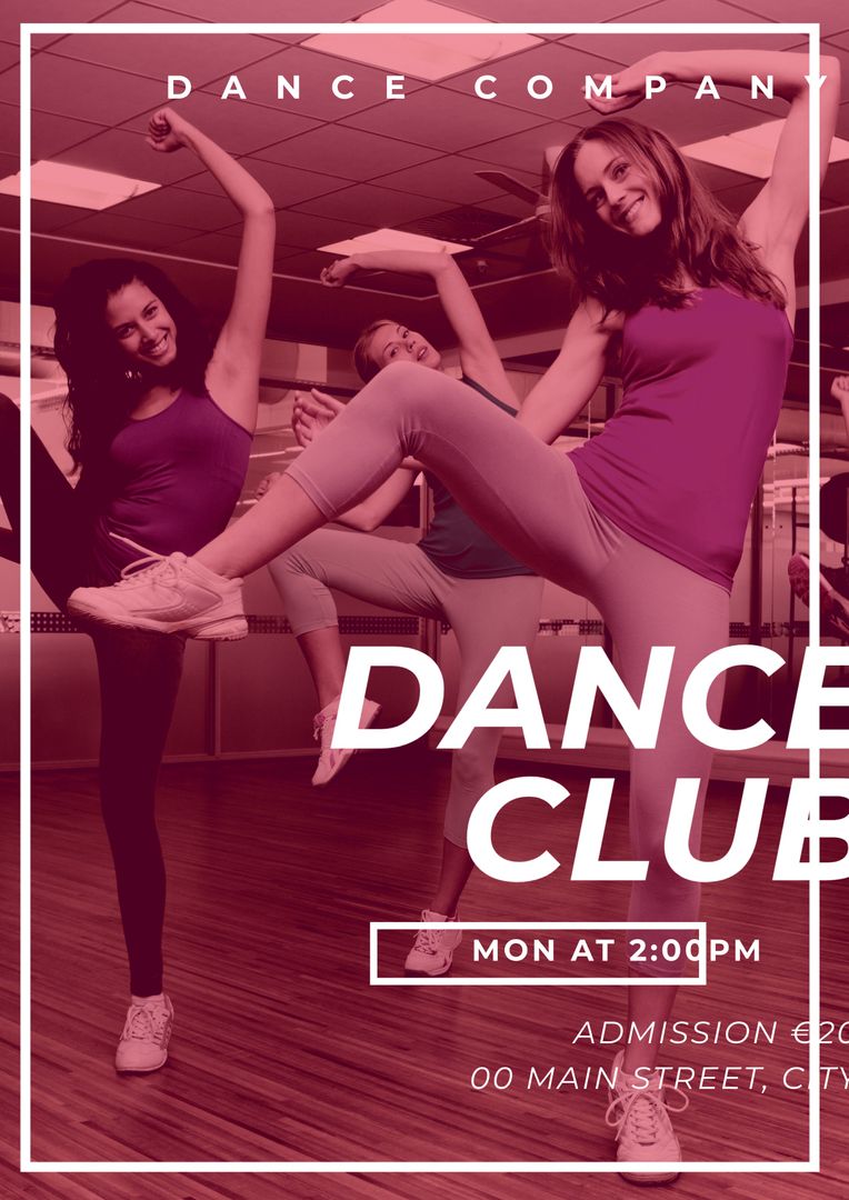 Energetic Dance Class with Enthusiastic Dancers Performing