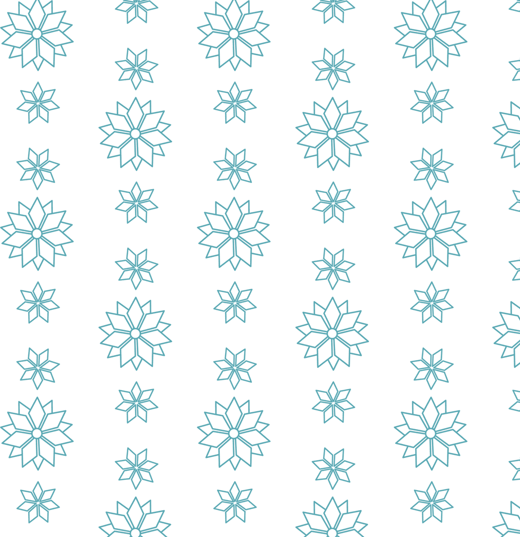 Transparent Background with Repeated Blue Floral Pattern