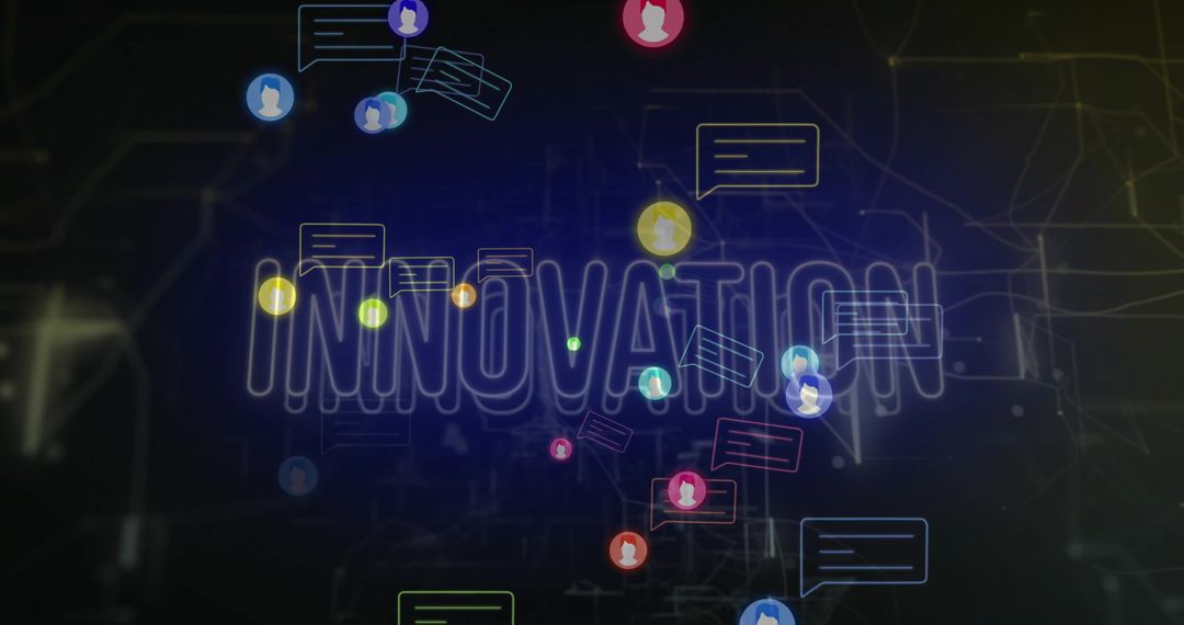 Futuristic Innovation Concept with Digital Connectivity and Communication