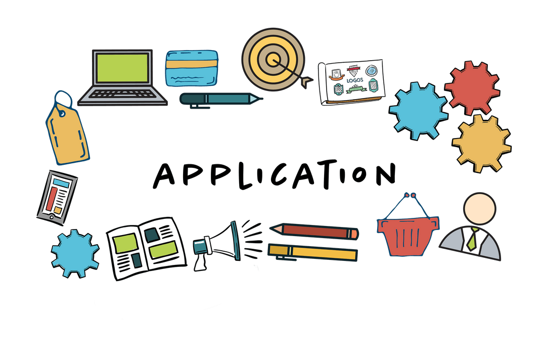 Digital Marketing Tools on Transparent Background