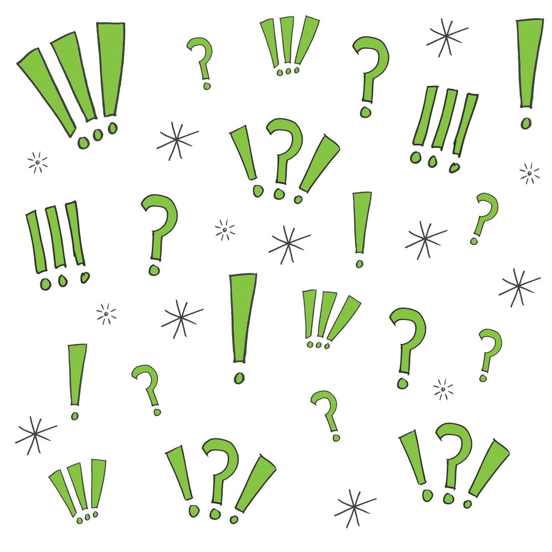 Transparent Seamless Pattern with Exclamation and Question Marks - Download Free Stock Images Pikwizard.com