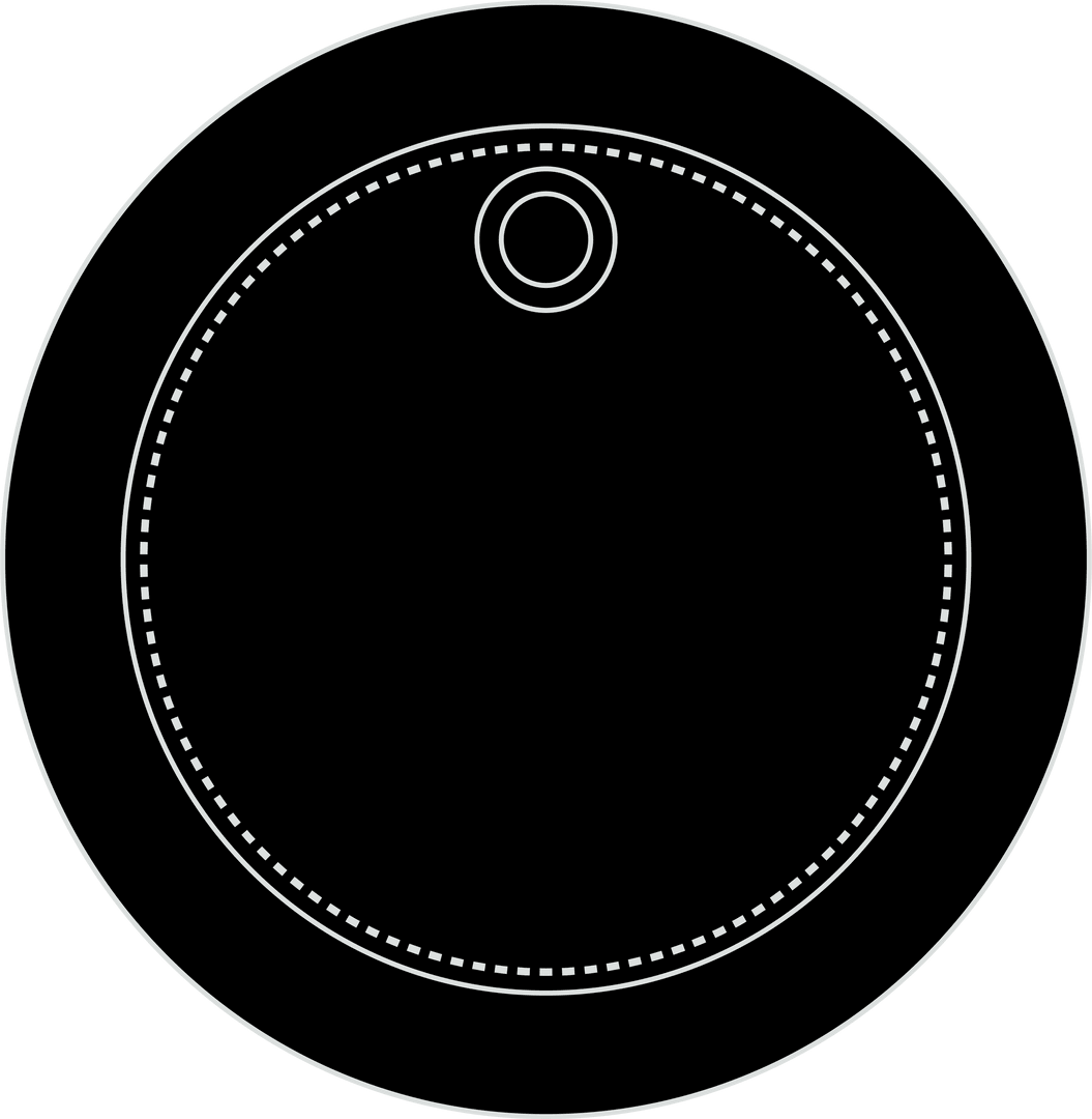 Abstract Circle on Transparent Background for Digital Art