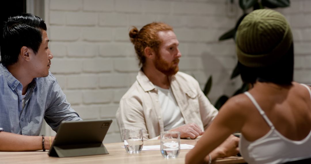 Diverse Team Collaborating in Business Strategy Meeting