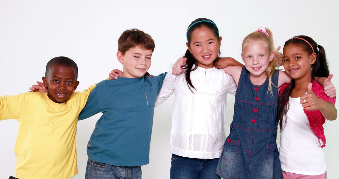 Diverse Group of Happy Children Smiling Together - Free Images, Stock Photos and Pictures on Pikwizard.com