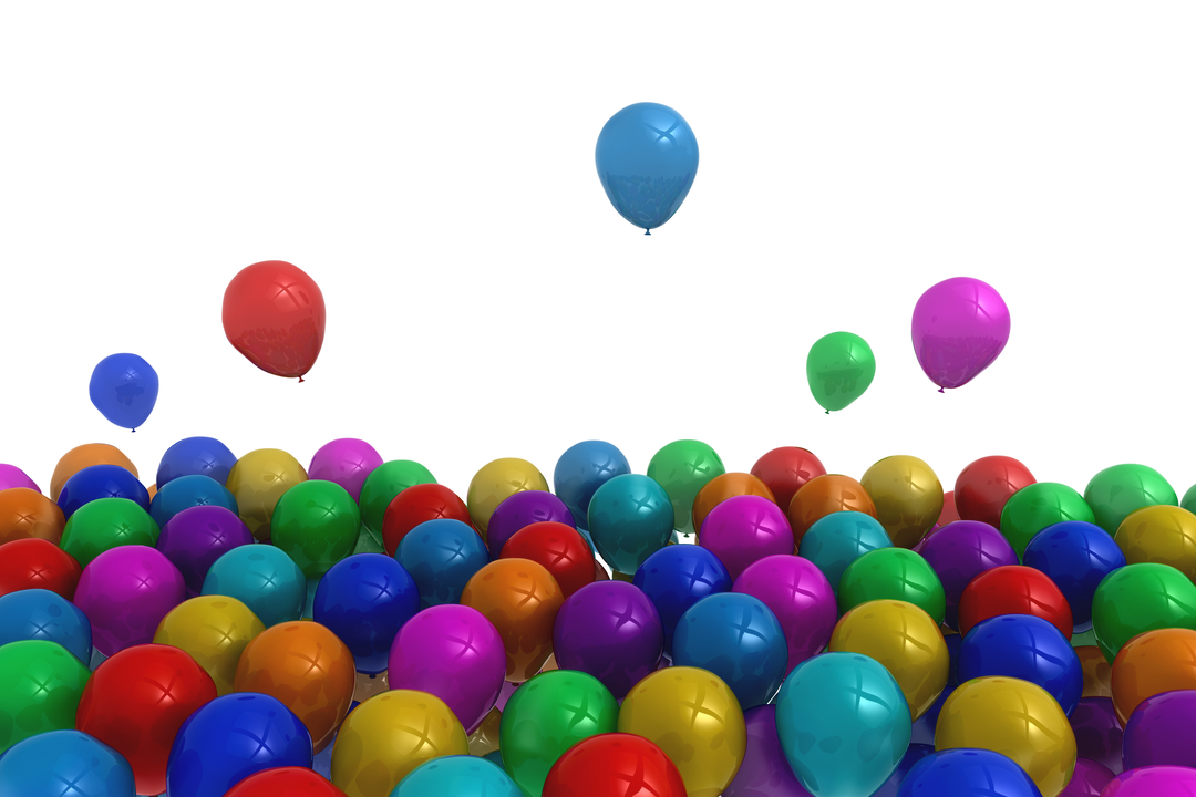 Multicolored Transparent Party Balloons on Transparent Background - Download Free Stock Images Pikwizard.com