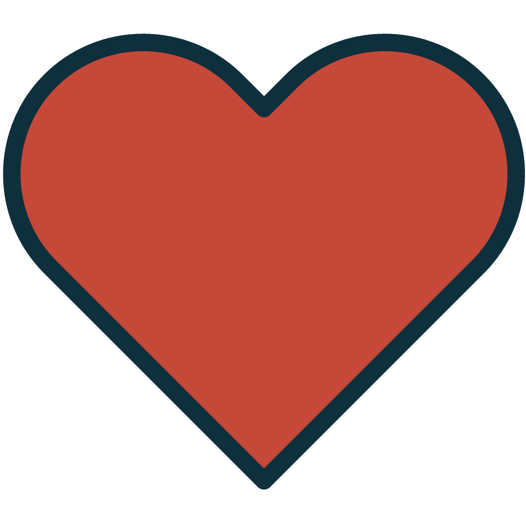 Red Heart Isolated on Transparent Background for Valentine's and Health Designs