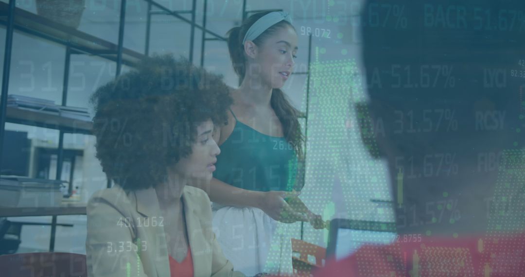 Multiracial Business Team Discussing Stock Market Strategies