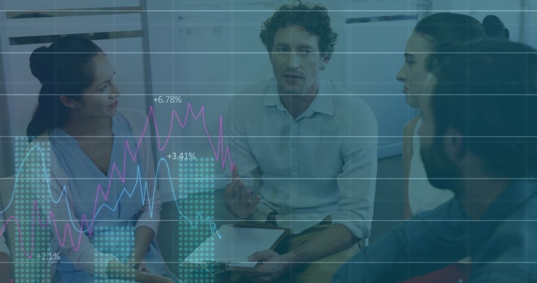 Consultants Analyzing Business Data with Charts and Technology