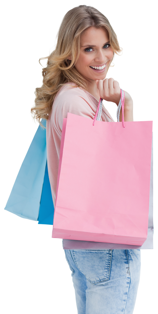 Smiling Woman With Shopping Bags Transparent Background - Download Free Stock Images Pikwizard.com