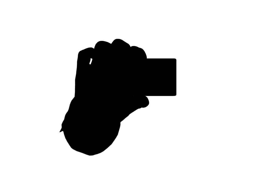 Silhouette Hand Holding Credit Card Transparent Background