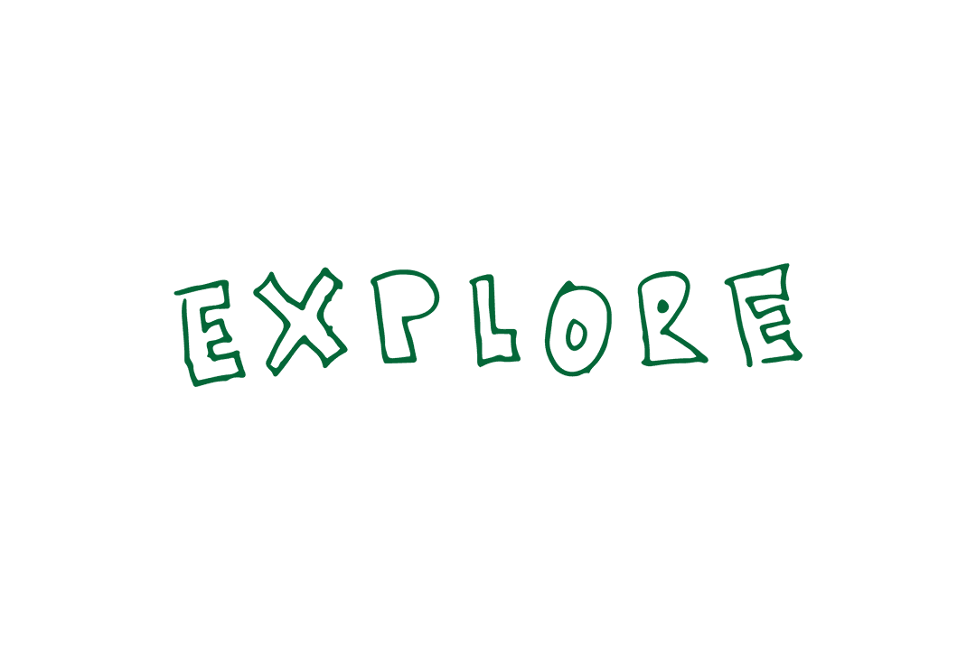 Creative Handwritten Text 'Explore' on Transparent Background