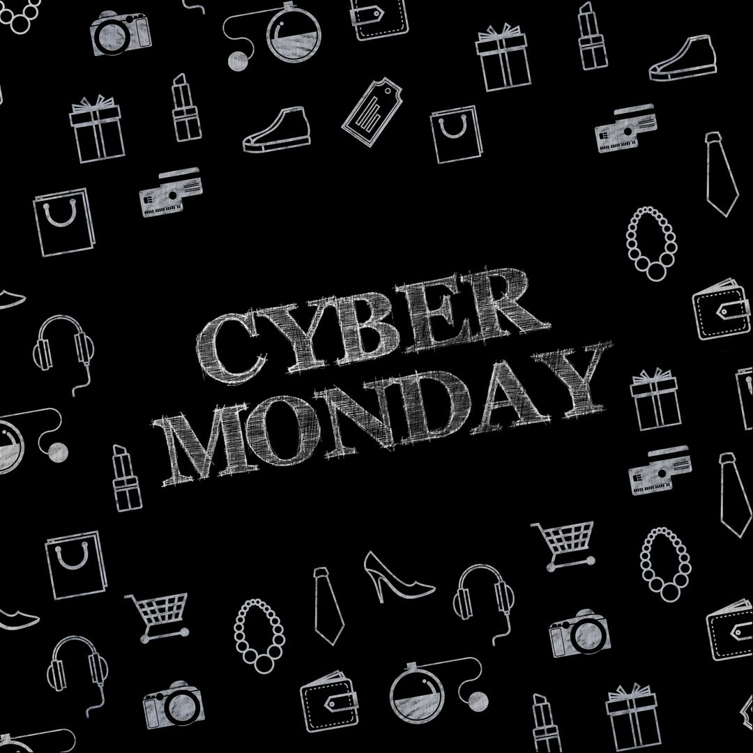 Doodle Pattern Cyber Monday Digital Shopping Promotions