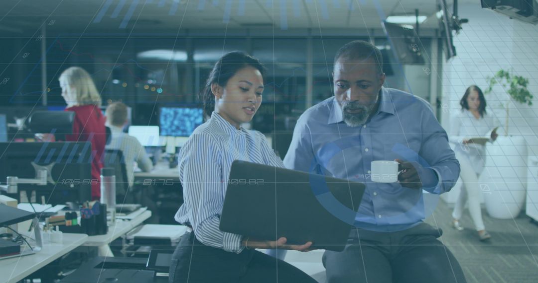 Diverse Professionals Discussing Data Insights During Office Meeting