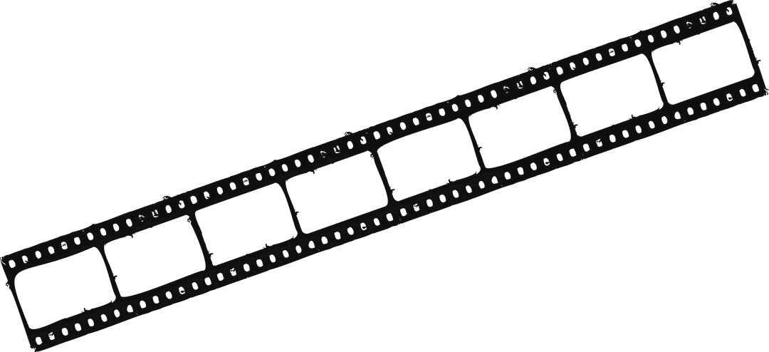 Transparent Analog Film Strip Graphic with Sprocket Holes