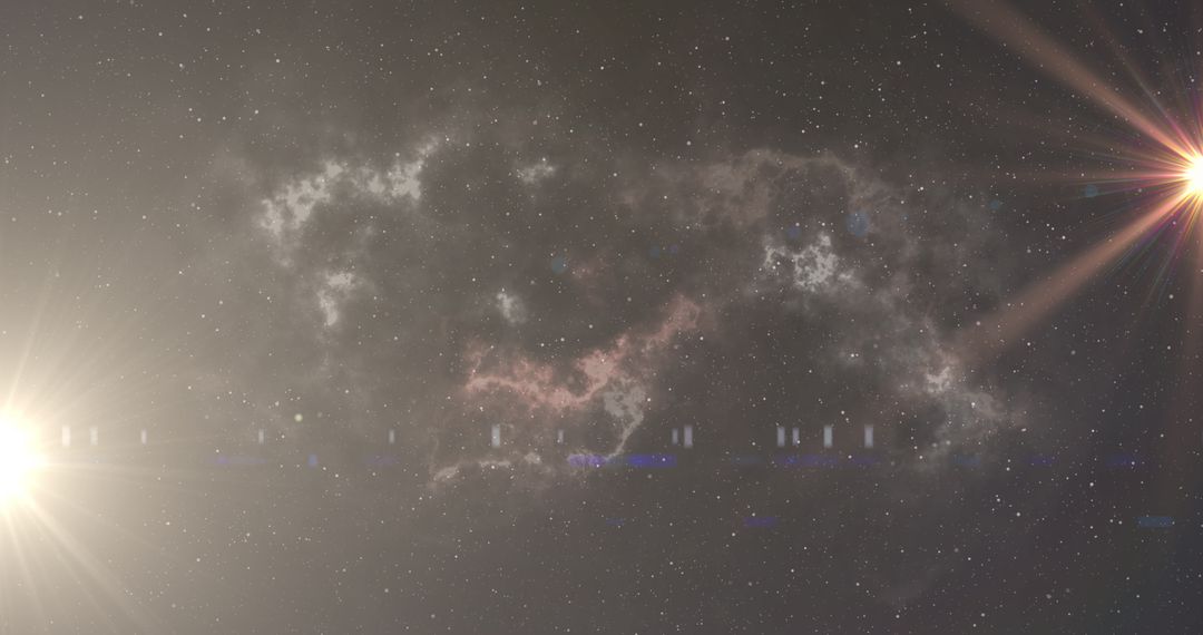 Cosmic Lights and Smoky Clouds in Mystical Space