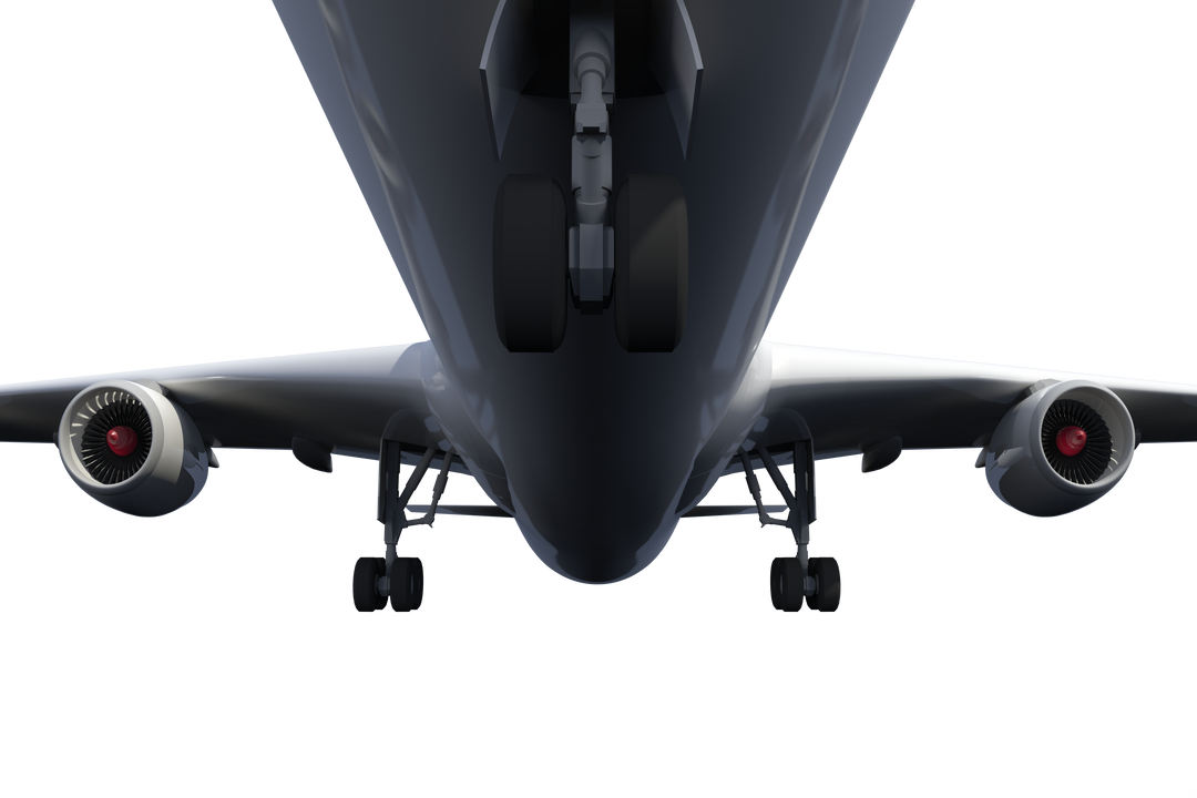 Transparent Underbelly View of an Airplane Isolated on Transparent Background - Download Free Stock Images Pikwizard.com