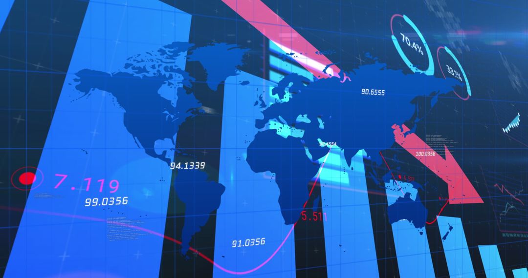 Global Finance Dashboard with Declining Trends