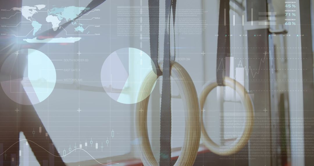 Digital Fitness Dashboard with Gymnastics Rings