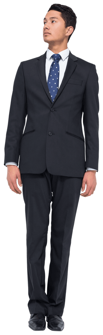Business Professional in Suit on Transparent Background
