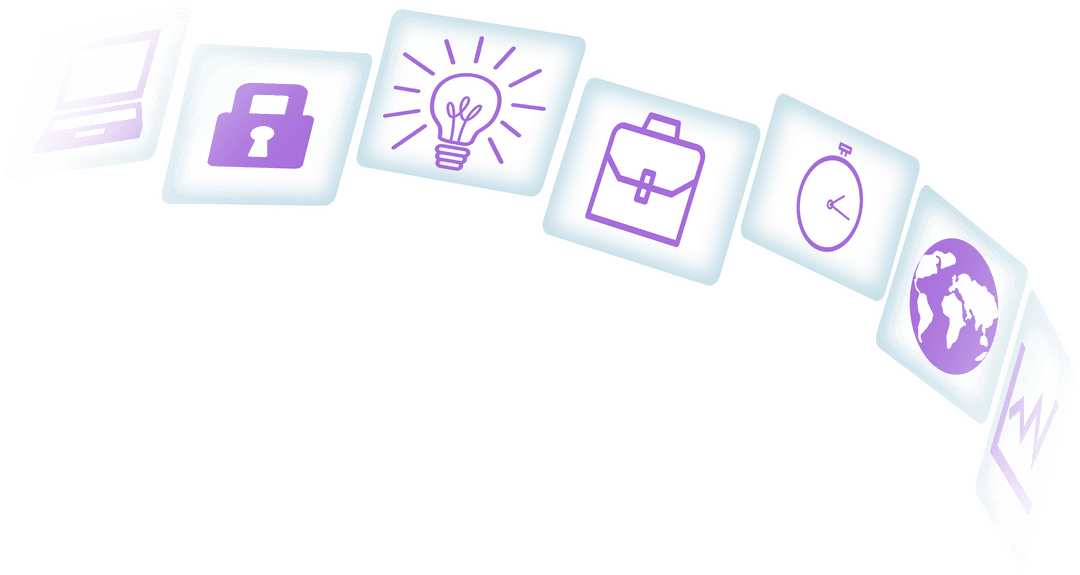 Seamless Transparent Icons for Business Solutions and Ideas