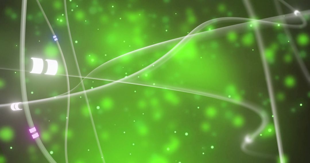 Glowing Digital Network Connections and Data Flow Background