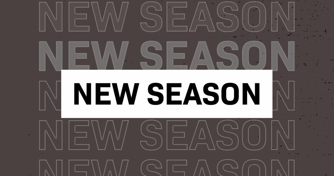 New Season Promotional Banner with Pulsating Text Effect