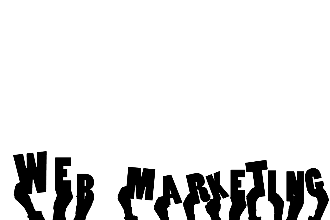 Hands Representing Web Marketing on Transparent Background