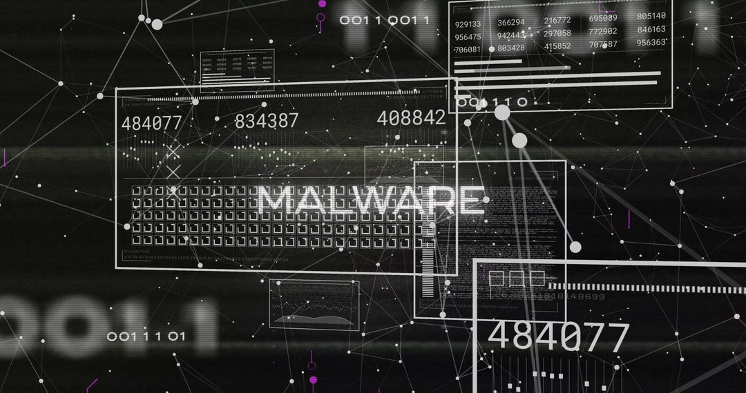 Digital Malware Detection and Network Analysis Concept