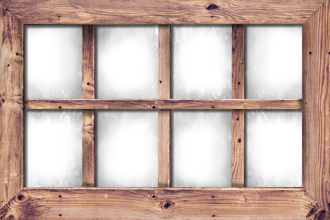 Rustic Wooden Window Frame with Transparent Background - Download Free Stock Images Pikwizard.com