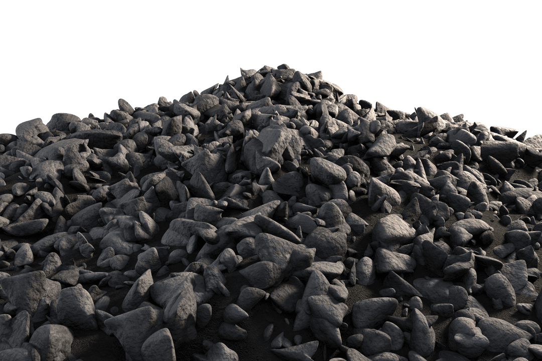 Stony Hill Illustration on Transparent Background for Landscape Concepts