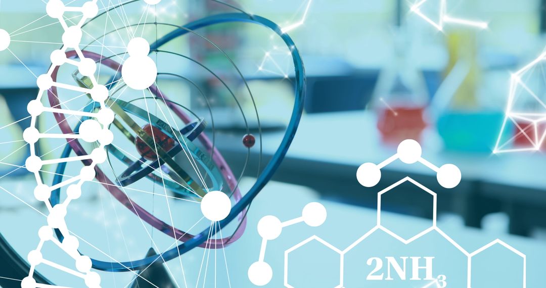 Molecular Structures and DNA Strand in Educational Science Setting
