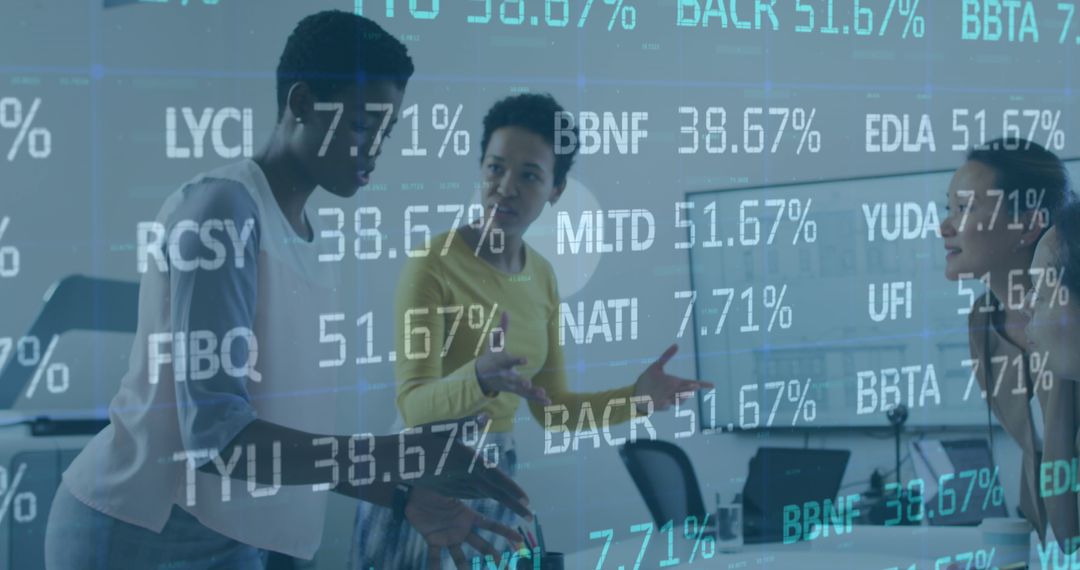 Diverse Architects Planning Overlapping Trading Data Visualization