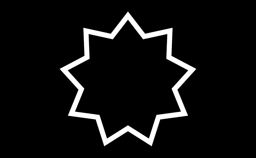 Elegant Transparent Geometric Star Shape Vector