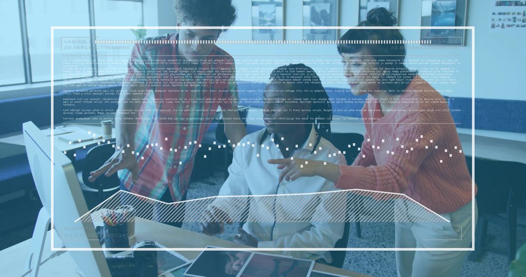 Innovative Teamwork on Project Data Analysis in Modern Office