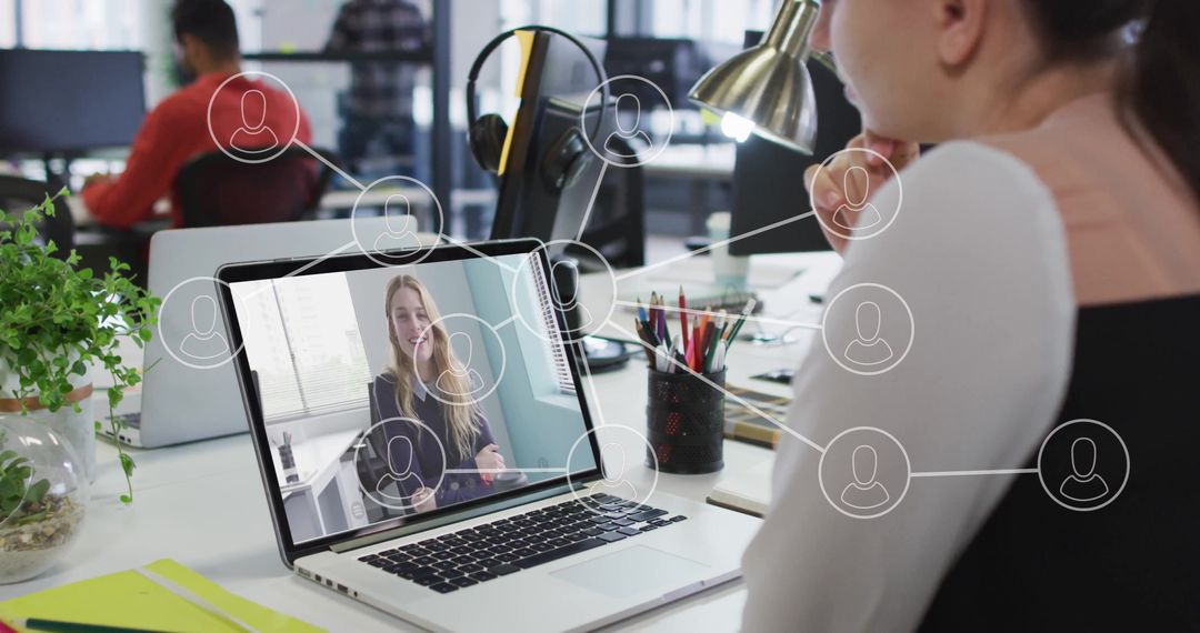 Digital Collaboration Via Video Conferencing in Modern Office