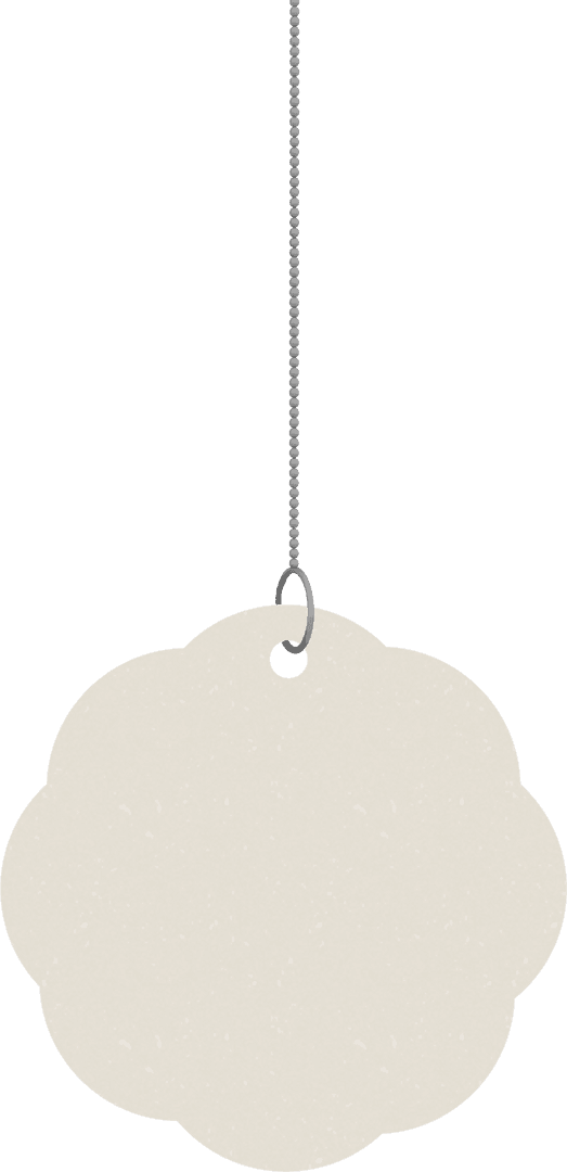 Transparent Gift Tag on String for Versatile Use