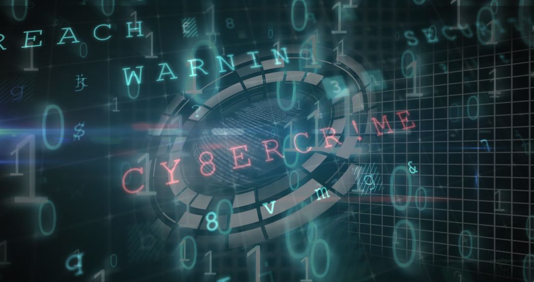 digital interface highlighting cybercrime and data security - Free Images, Stock Photos and Pictures on Pikwizard.com