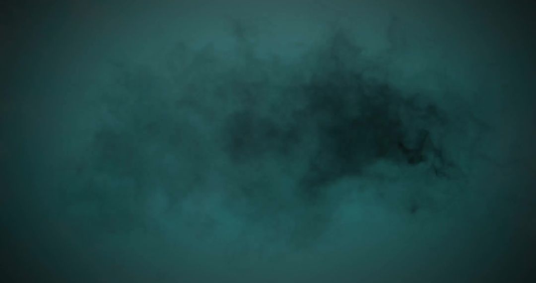 Dark Smoke Diffusion Over Teal Background
