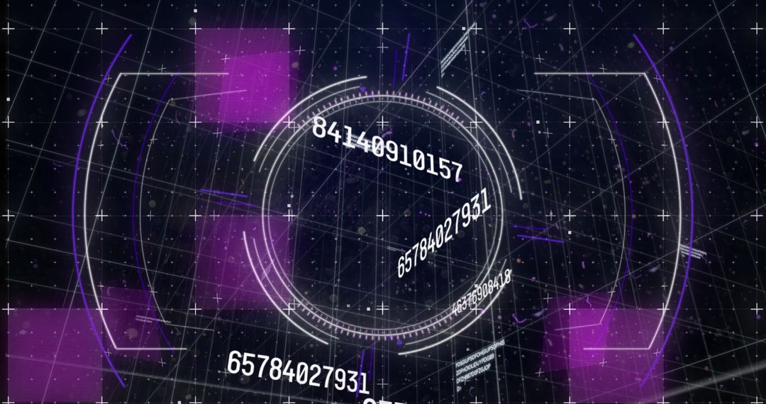 Futuristic Financial Data Visualization in Scope Interface